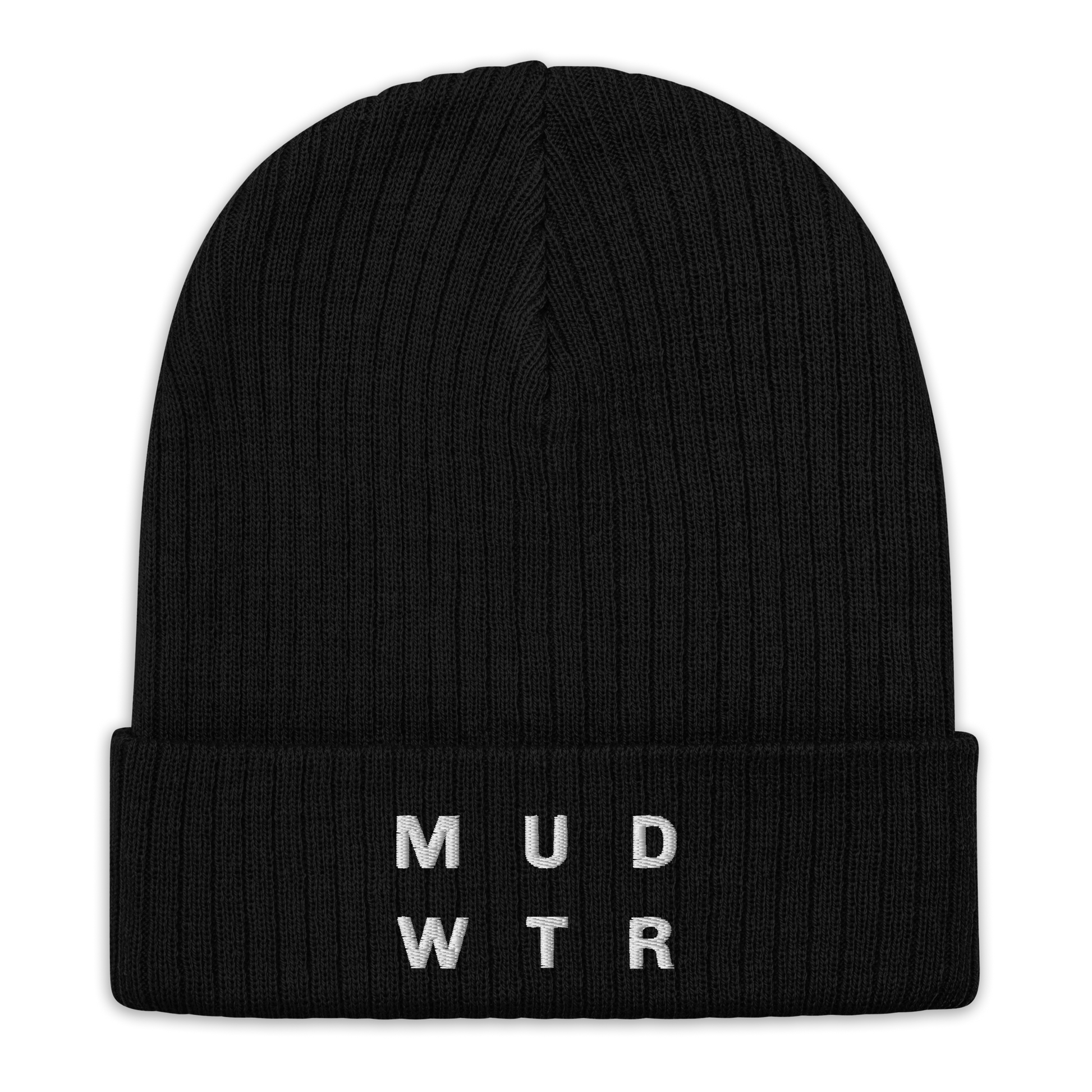 mud-wtr-beanie-z6 ribbed-knit-beanie-black-front-6478f6ebce026.png