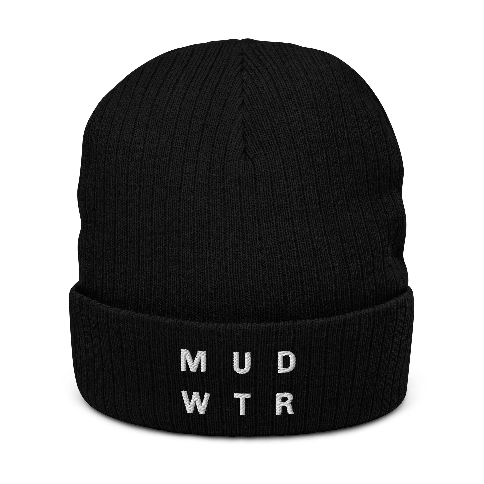 mud-wtr-beanie-z6 ribbed-knit-beanie-black-front-6478f6ebce068.png