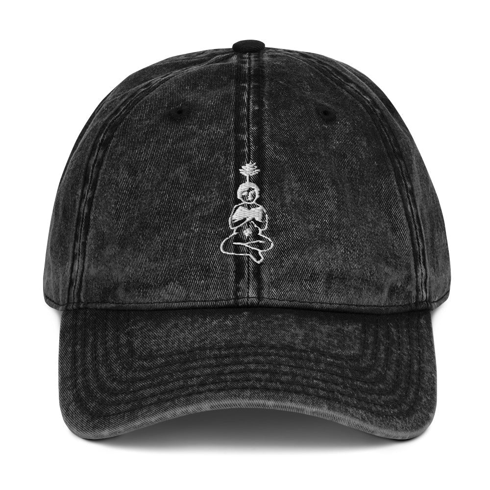 unlearn-relearn-vintage-cotton-cap-m4 vintage-cap-black-front-647546e2e4417.jpg